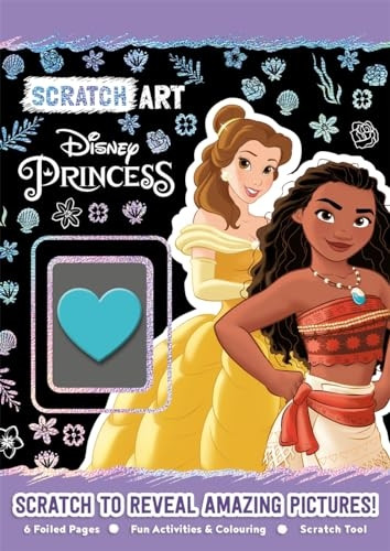 Disney Princess: Scratch Art (With foiled pages, activities and colouring!)