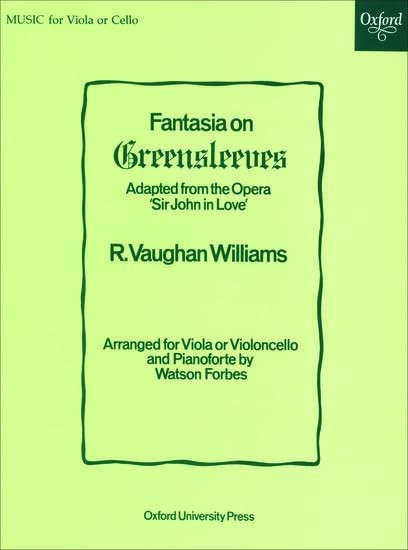 Fantasia on Greensleeves: Viola or cello solo and piano