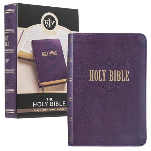 KJV Large Print Compact Purple Red Letters