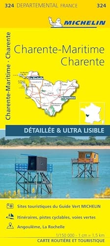Charente Charente-Maritime - Michelin Local Map 324: Map