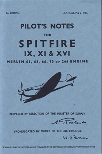 Spitfire 1X Pilots Notes