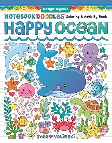 Notebook Doodles Happy  - Ocean: Coloring & Activity  - Book