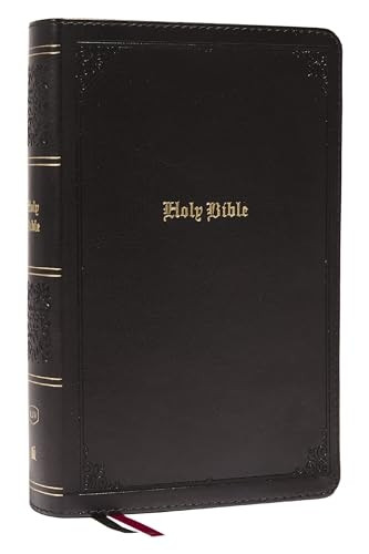 KJV, Personal Size Large Print Single-Column Reference Bible, Leathersoft, Black, Red Letter, Comfort Print: Holy Bible, King James Version