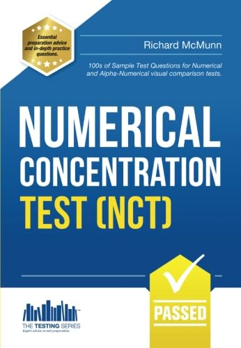 TRAIN DRIVER NUMERICAL CONCENTRATION TEST (NCT): Sample test questions for trainee train drivers to improve concentration...