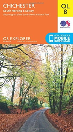 OS Explorer OL8 Chichester, South Harting & Selsey (OS Explorer Map)