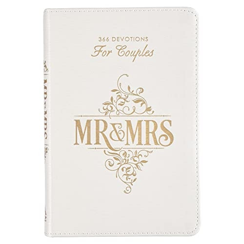 Gift Book Mr. & Mrs. White Faux Leather