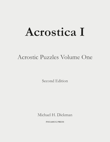 Acrostica I: Acrostic Puzzles Volume One: Volume 1