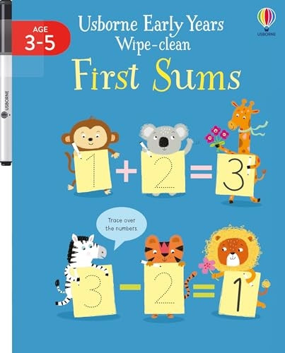 Early Years Wipe-Clean First Sums (Usborne Early Years Wipe-clean)