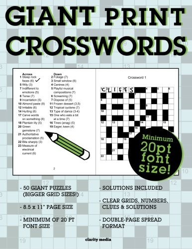 Giant Print Crosswords
