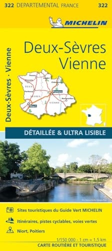 Deux-Sevres, Vienne - Michelin Local Map 322: Map