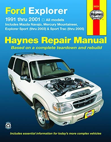 Haynes Ford Explorer 1991-2001 (Haynes Automotive Repair Manual)