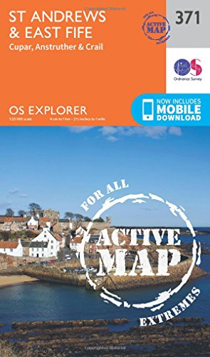 OS Explorer Map Active (371) St Andrews and East Fife (OS Explorer Active Map)