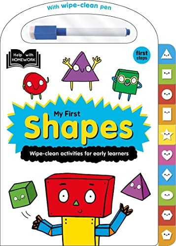 Help With Homework: 2+ My First Shapes (HWH Tabbed Wipe-clean) [Board book]