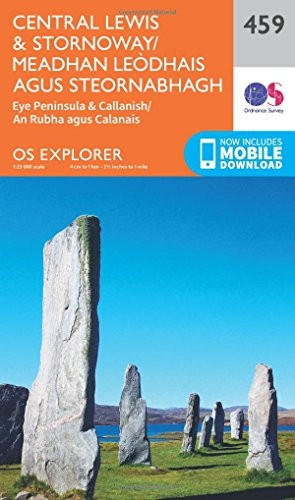 OS Explorer Map (459) Central Lewis and Stornaway/Meadhan Leodhais Agus Steornabhagh