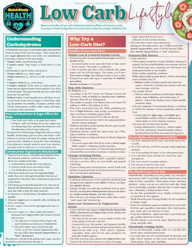 Low Carb Lifestyle: A Quickstudy Laminated Reference