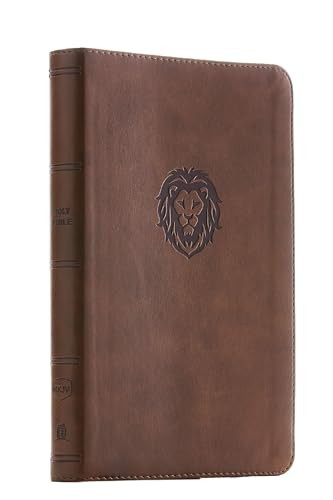 NKJV, Thinline Bible Youth Edition, Leathersoft, Brown, Red Letter Edition, Comfort Print
