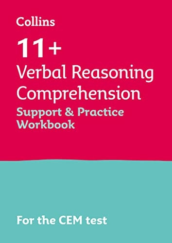 Collins 11+ - 11+ Verbal Reasoning Comprehension Support and Practice Workbook: For the CEM 2022 tests (Collins 11+)