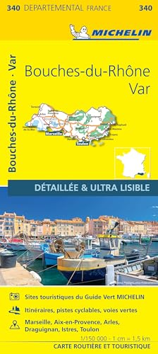Bouches-du-Rhone Var - Michelin Local Map 340: Map