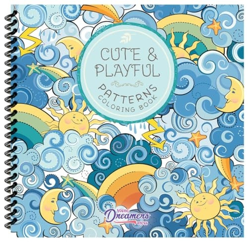 Cute and Playful Patterns Coloring Book: For Kids Ages 6-8, 9-12 (Spiral Coloring Books for Kids)