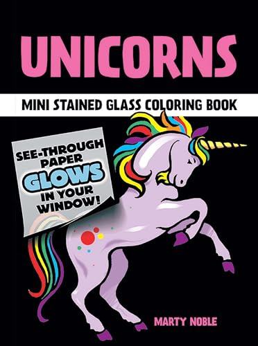Unicorns Stained Glass Colouring BO (Dover Little Activity Books (Paperback)) [Illustrated]
