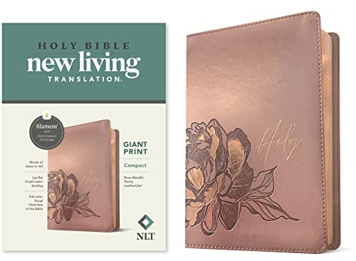 NLT Compact Giant Print Bible, Filament Enabled Edition (Red