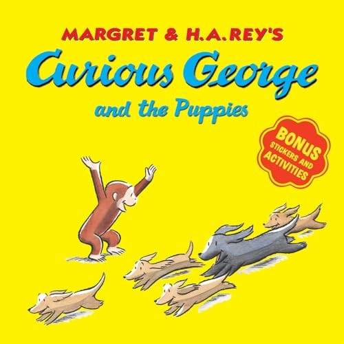 Curious George and the Puppies: With Bonus Stickers and Audio