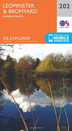 OS Explorer Map (202) Leominster and Bromyard