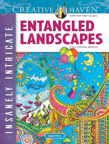 Creative Haven Insanely Intricate Entangled Landscapes Coloring Book