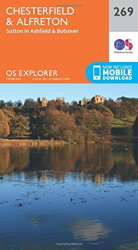 OS Explorer Map (269) Chesterfield and Alfreton