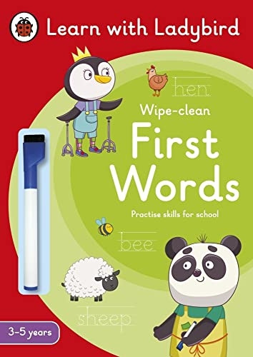 First Words: A Learn with Ladybird Wipe-Clean Activity Book 3-5 years: Ideal for home learning (EYFS) (Learn with Ladybird)