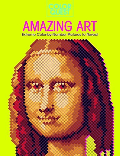 Color Quest: Amazing Art: Extreme Color-by-Number Pictures to Reveal (Color Quest)