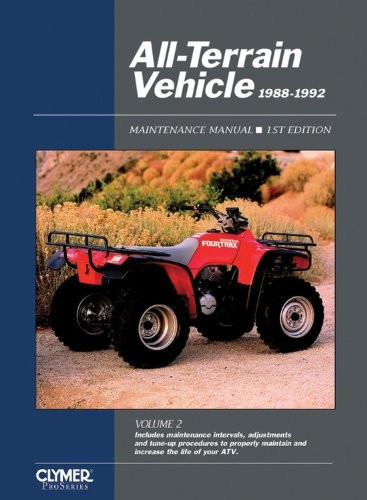 All-Terrain Vehicle Maintenance Manual, 1988-1992