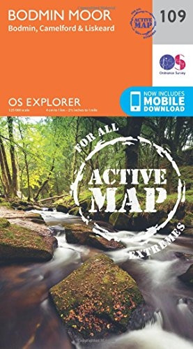 OS Explorer Map Active (109) Bodmin Moor (OS Explorer Active Map)
