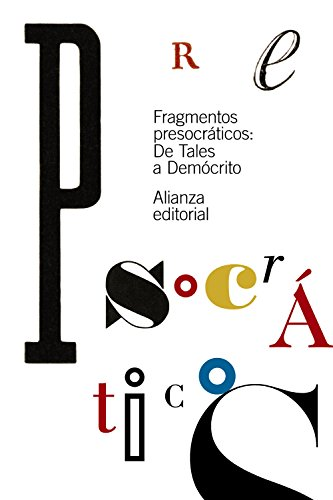 Fragmentos presocràticos : de Tales a Demócrito