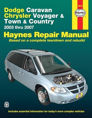 Dodge Caravan Chrysler Voyager & Town & Country: 2003 Thru 2007