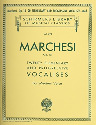 20 Elementary and Progressive Vocalises, Op. 15: Medium Voice