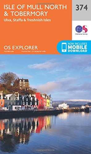 OS Explorer Map (374) Isle of Mull North and Tobermory
