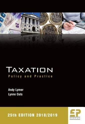 Taxation: Policy and Practice 2018/19 (25th edition): 2018