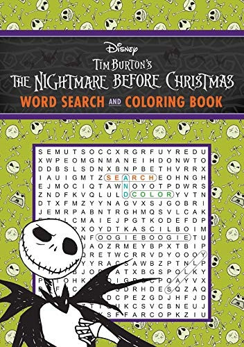 Disney Tim Burton's the Nightmare Before Christmas Word Search and Coloring Book (Coloring Book & Word Search)