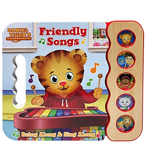 Daniel Tiger's Friendly Songs (Daniel Tiger) (5 Button Early Bird Song Book) [Board book]