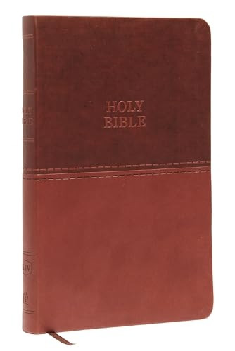 KJV, Value Thinline Bible, Standard Print, Imitation Leather, Brown, Red Letter Edition