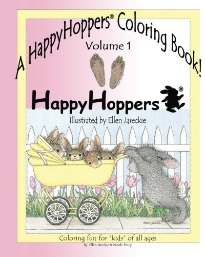 A HappyHoppers-« Coloring Book - Volume 1: featuring the HappyHoppers-« bunnies by artist Ellen Jareckie