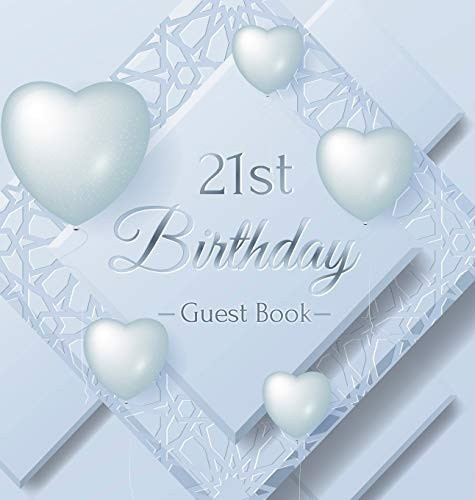 21st Birthday Guest Book:  - Keepsake Gift for Men and  - Women Turning 21  -   - Hardback with Funny Ice  - Sheet - Frozen Cover Themed  - Decorations & Supplies,  - Personalized Wishes,  - Sign - in, Gift Log, Photo  - Pages