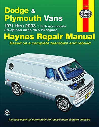 Dodge and Plymouth Vans (71-03) (Haynes Automotive Repair Manuals)