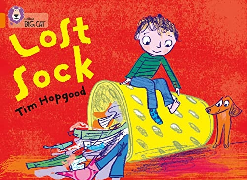 Collins Big Cat - The Lost Sock: Orange/Band 6