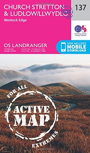 Ludlow & Church Stretton, Wenlock Edge (OS Landranger Map)