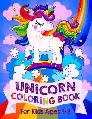 Unicorn Coloring Book For  - Kids Ages 4 - 8 (US Edition)