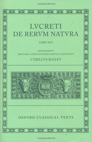 Lucretius De Rerum Natura: Bks.1-6 (Oxford Classical Texts)