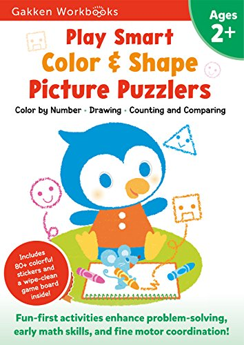 Play Smart Color & Shape Picture Puzzlers 2+ (Gakken Workbooks)