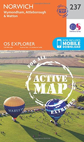 OS Explorer Map Active (237) Norwich (OS Explorer Active Map)